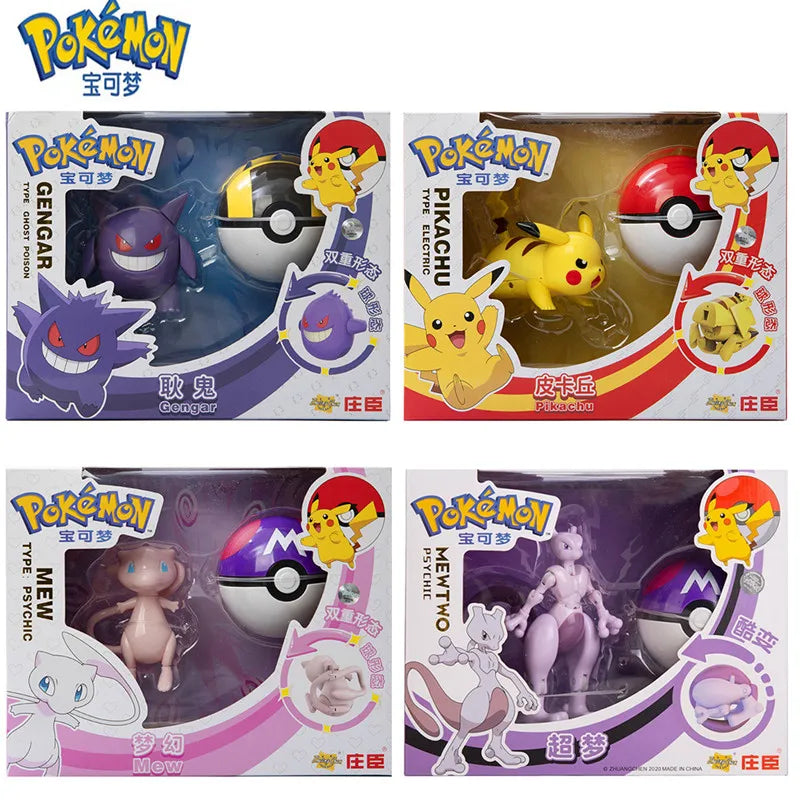 3D HubDepot™ New 18Pcs Pokemon Anime Figure Original Genuine Box Action